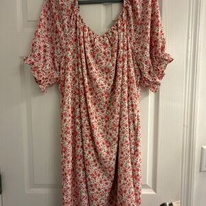 Floral Puff Sleeve Dress